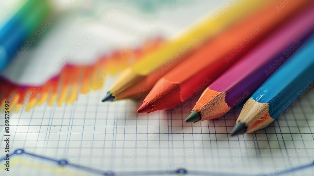 Obraz premium Chart Chart Statistical Analysis Organization Pen Photo Background