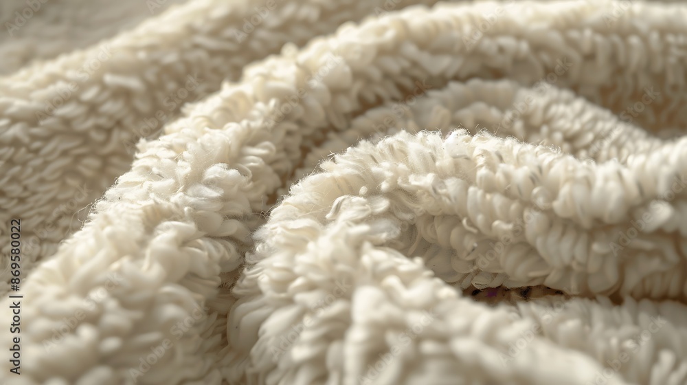 Closeup of a Soft, White Fabric Texture Closeup of a Soft, White Fabric Texture