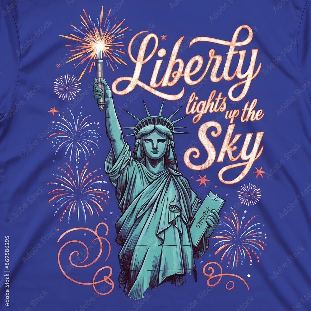 Obraz premium Celebrating Freedom and Unity on American Independence Day, 4th July.