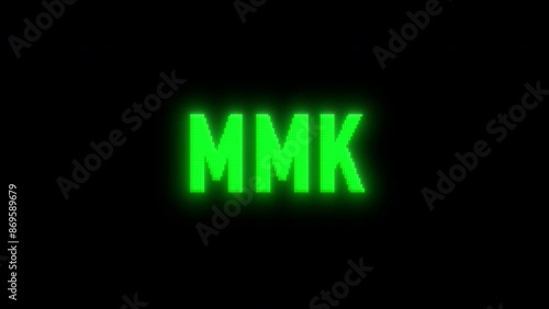 MMK, Text typed on retro monitors photo