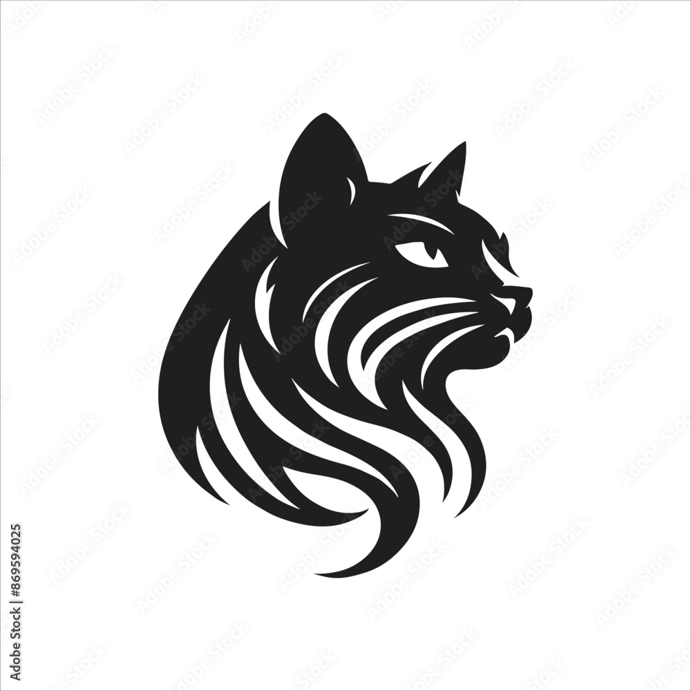 Cat silhouette victor illustration art Cat silhouette victor illustration art