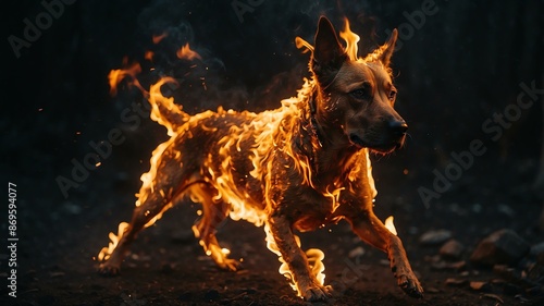 realistic image of a dog background photo