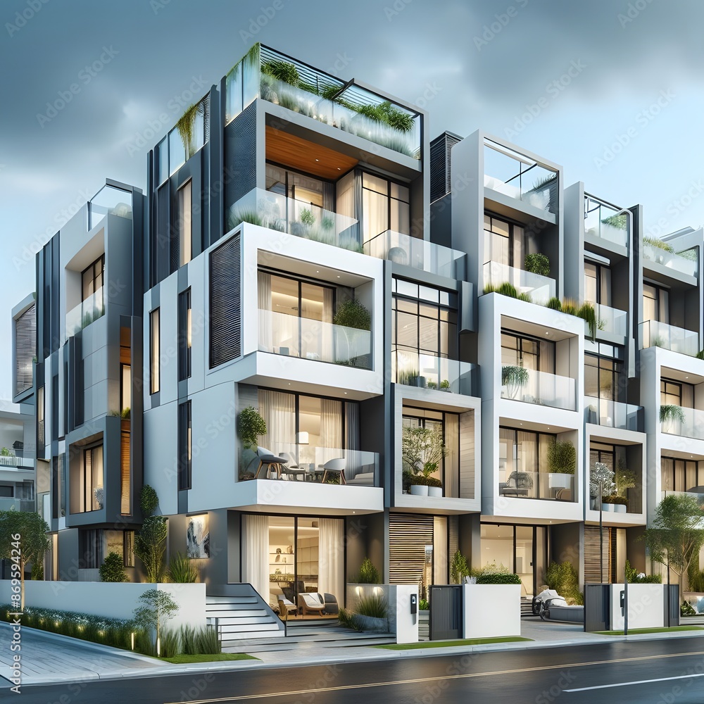 Modern Home Model Stylish Architectural Design & Interior Inspiration Microstock Image Modern Home Model Stylish Architectural Design & Interior Inspiration Microstock Image