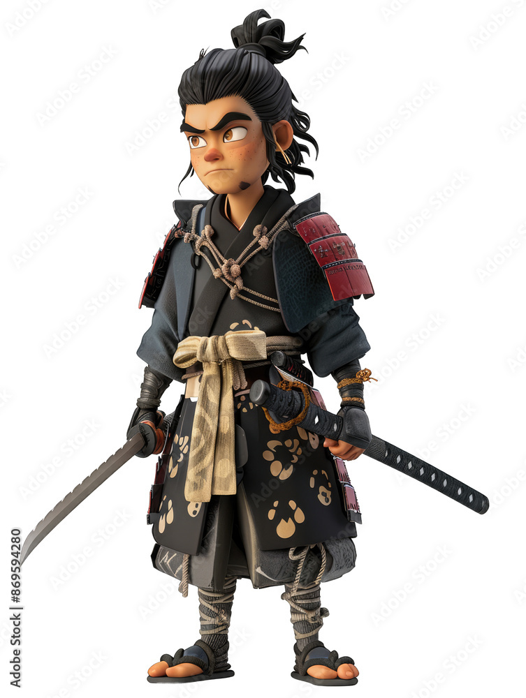 japanese samurai cartoon