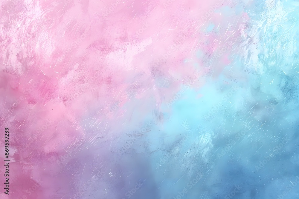 Fototapeta premium Detailed Close-Up of Blue and Pink Abstract Painting 