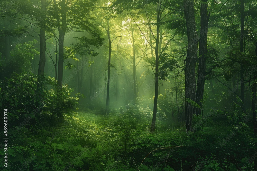 morning in the woods morning in the woods