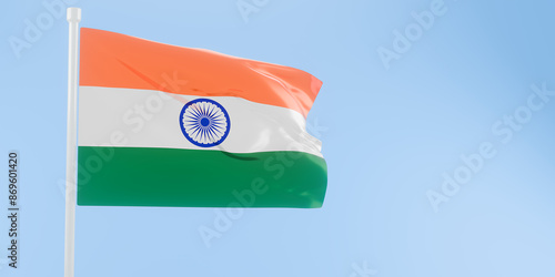 Free Download India flag of silk-3D illustration. 3d render. - GFXLoad