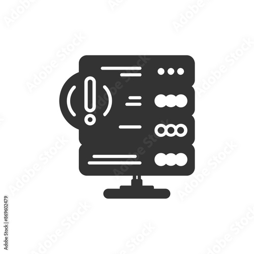Set of Silhouette web hosting Icons. Vector Illustration isolated on white background.