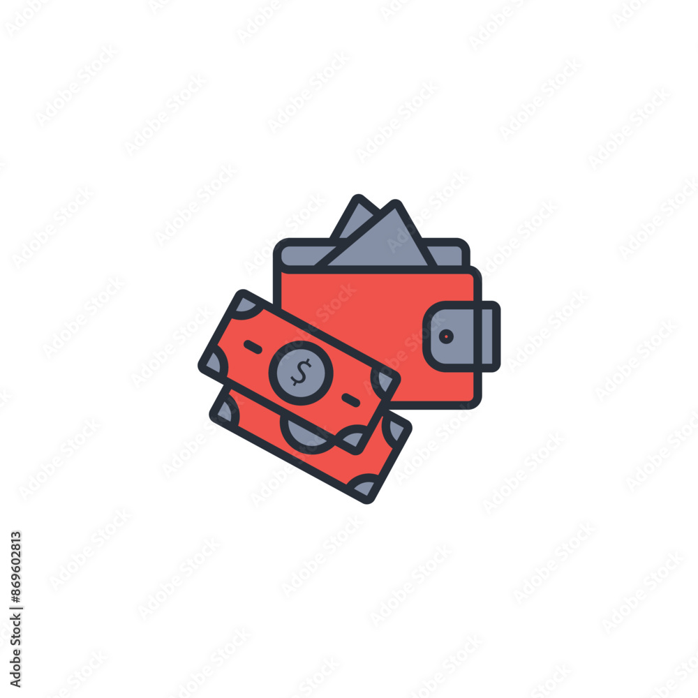 wallet icon. vector.Editable stroke.linear style sign for use web design,logo.Symbol illustration. wallet icon. vector.Editable stroke.linear style sign for use web design,logo.Symbol illustration.