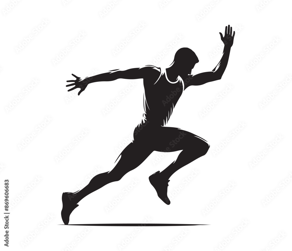 single sports player vector art graphic resources silhouette vector style, white background single sports player vector art graphic resources silhouette vector style, white background