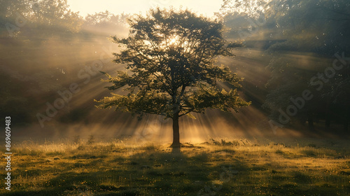 Tree of Life Background, Beautiful tree of life, sacred symbol. Individuality, prosperity and growth concept photo