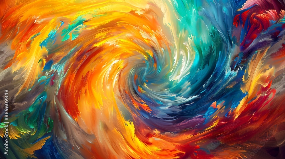 Energetic swirls of bright colors swirling together in a hypnotic dance of hues. Energetic swirls of bright colors swirling together in a hypnotic dance of hues.