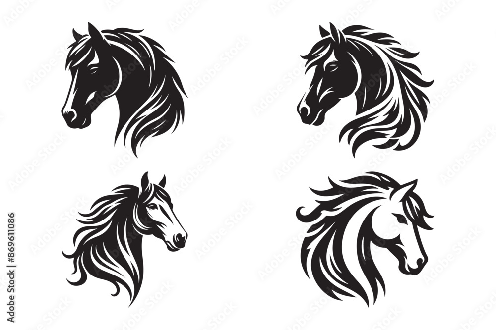 Horse silhouette vector illustration Horse silhouette vector illustration