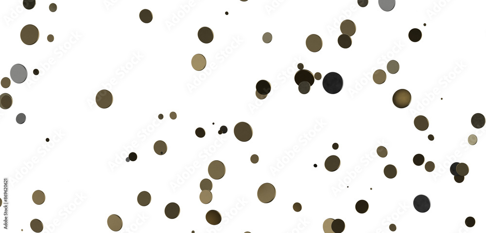 Euphoric Eruption: Magnificent 3D Illustration Showcasing Bursting gold Confetti Euphoric Eruption: Magnificent 3D Illustration Showcasing Bursting gold Confetti