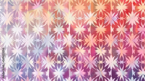 Floral Patterns seamless, geometric design with a subtle gradient in the background 