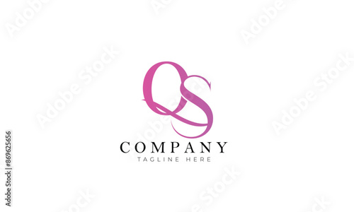 QS logo, Branding logo, Letter logo, Clothing logo