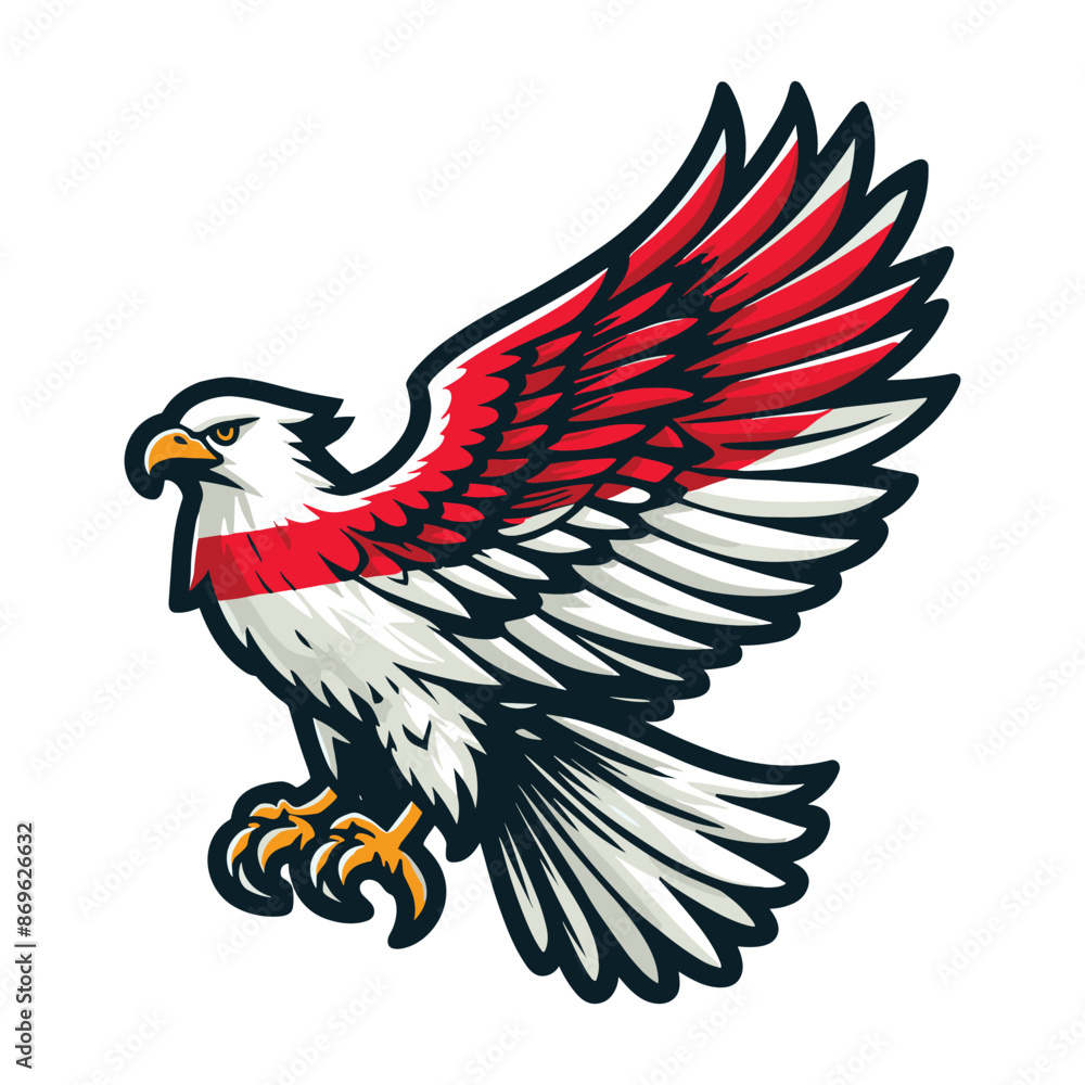 Obraz premium indonesia independence day doodle line drawing vector illustration