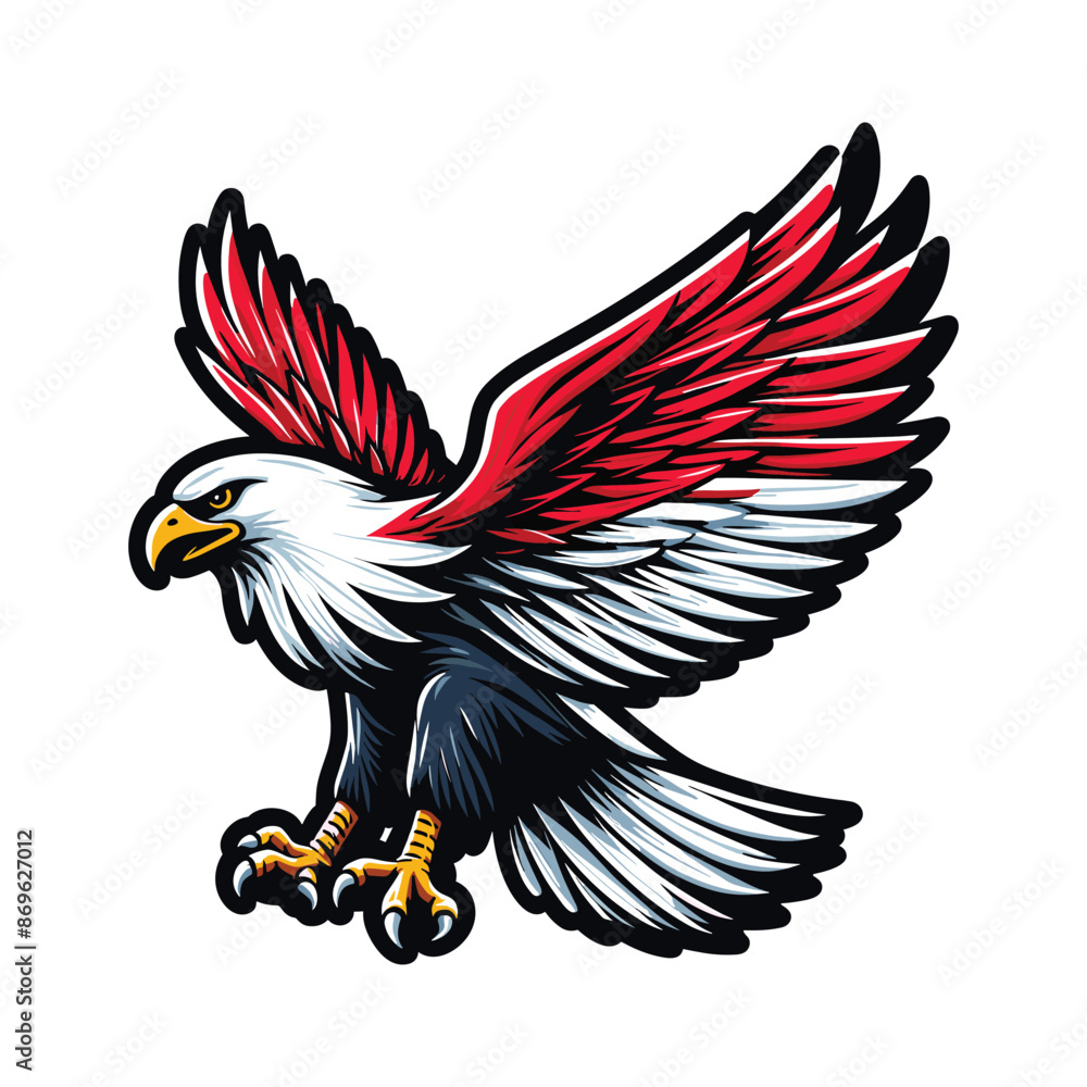 Fototapeta premium indonesia independence day doodle line drawing vector illustration