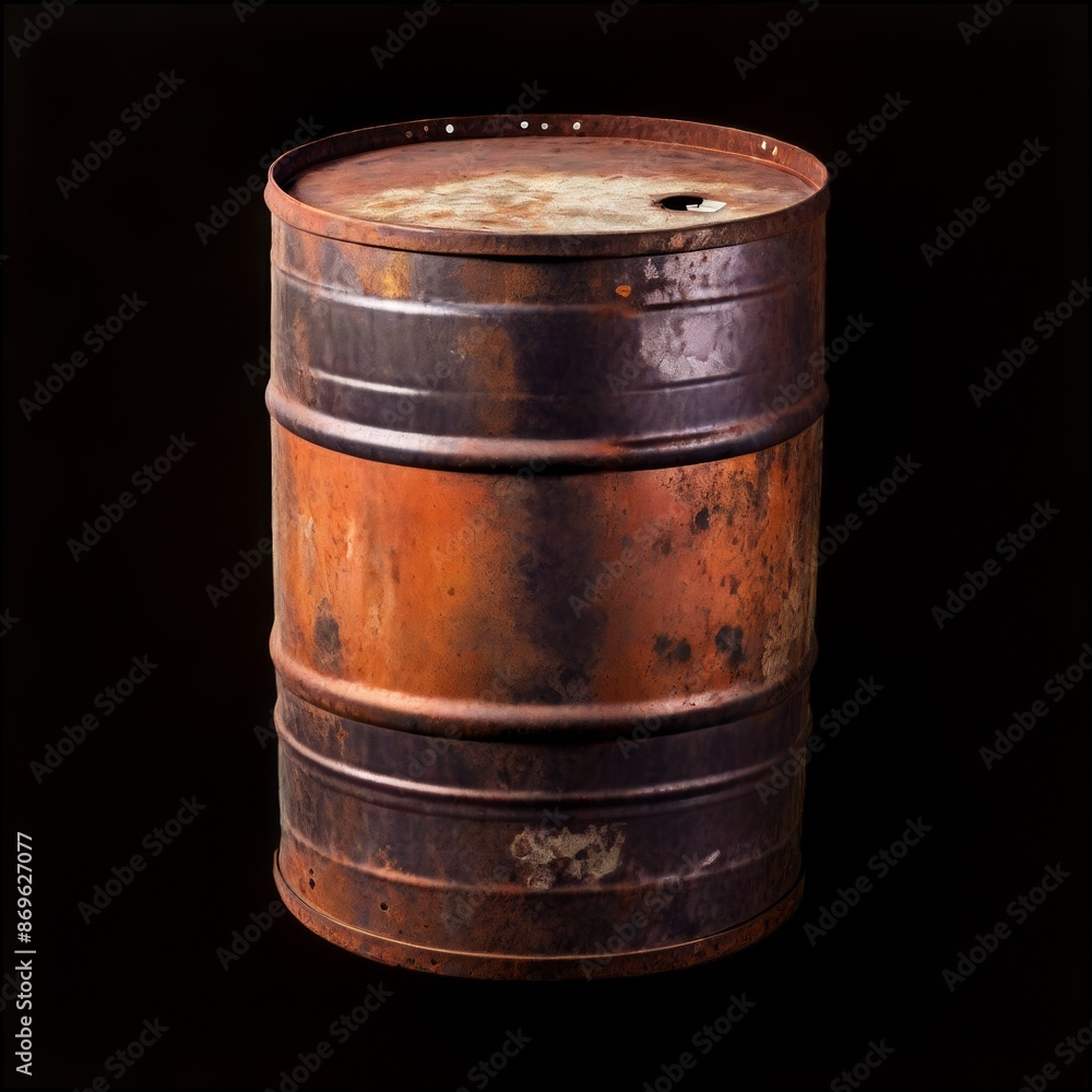 old rusty oil barrel on transparent background old rusty oil barrel on transparent background