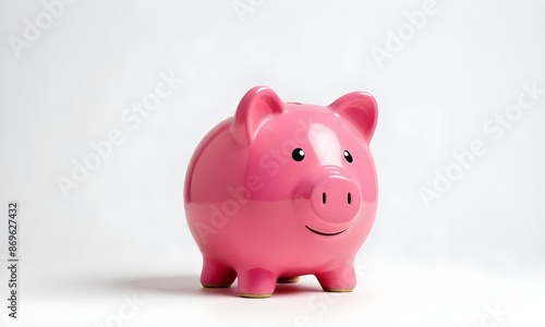 Savings in pink: 3D piggy bank rendering 