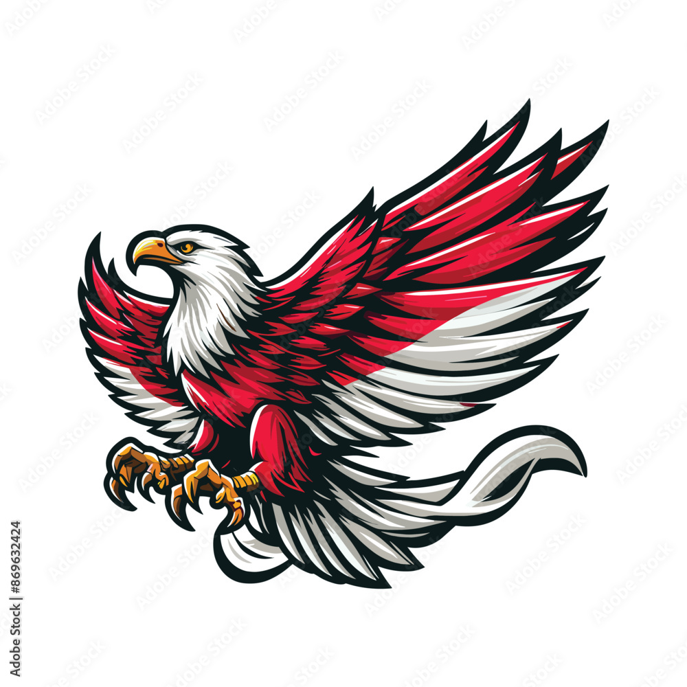 Fototapeta premium indonesia independence day doodle line drawing vector illustration