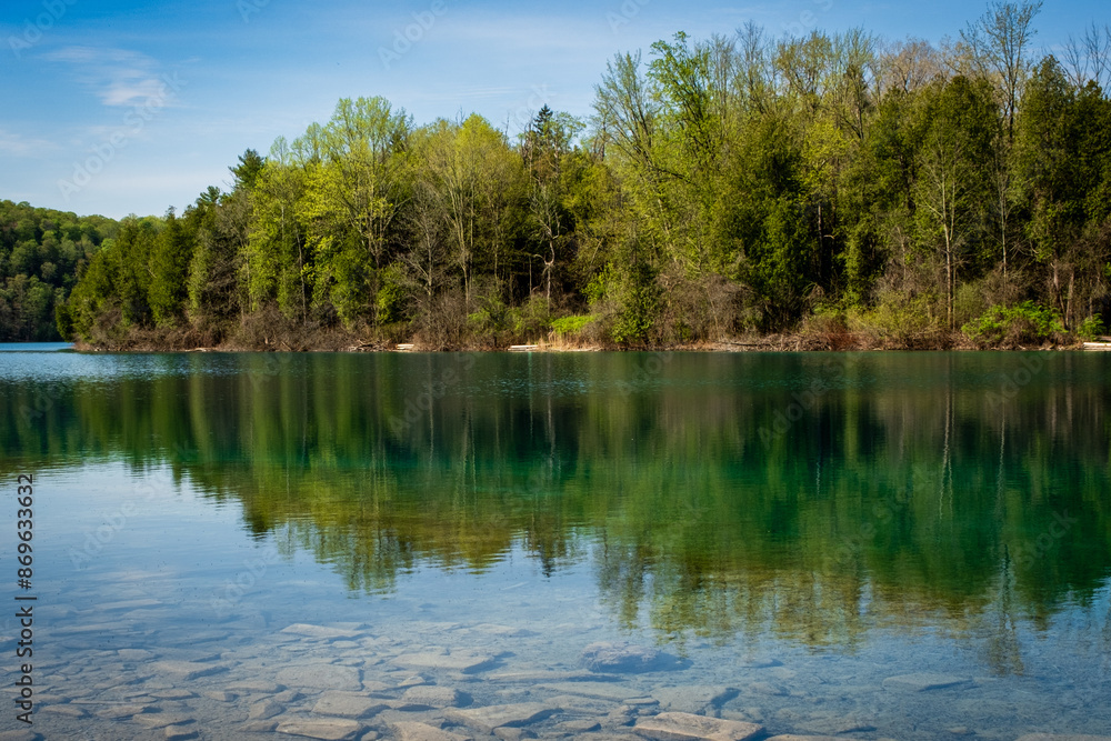 Fototapeta premium Green Lakes State Park, Fayetteville, New York
