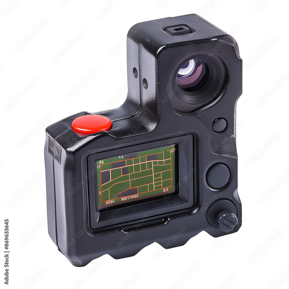 High-quality golf rangefinder on white background. High-quality golf rangefinder on white background.