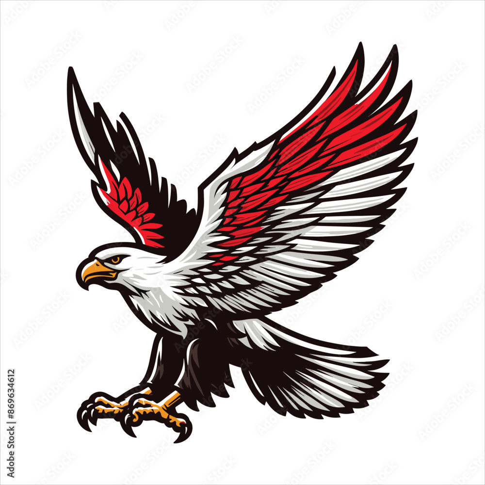 Obraz premium indonesia independence day doodle line drawing vector illustration