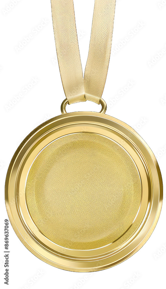 Concept Gold Medal for 2024 Summer Olympics on Transparent Background, png Concept Gold Medal for 2024 Summer Olympics on Transparent Background, png