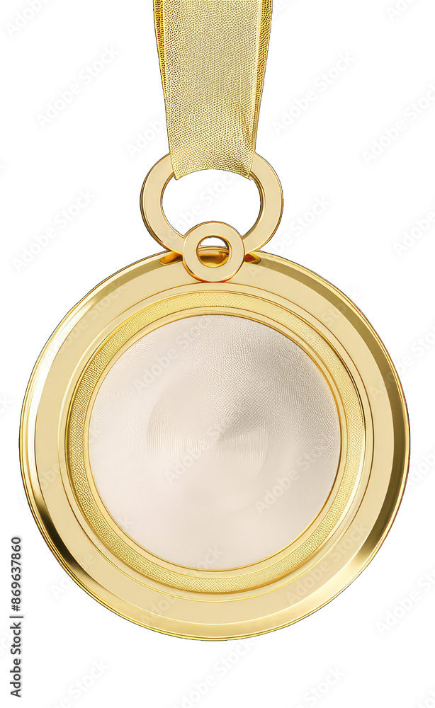 Concept Gold Medal for 2024 Summer Olympics on Transparent Background, png Concept Gold Medal for 2024 Summer Olympics on Transparent Background, png