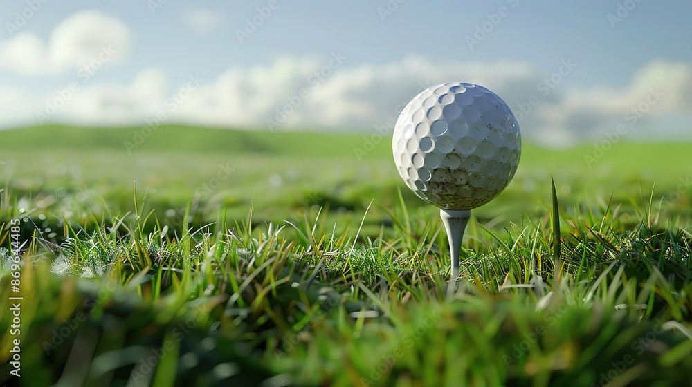 Magnificent Golf ball design with grass