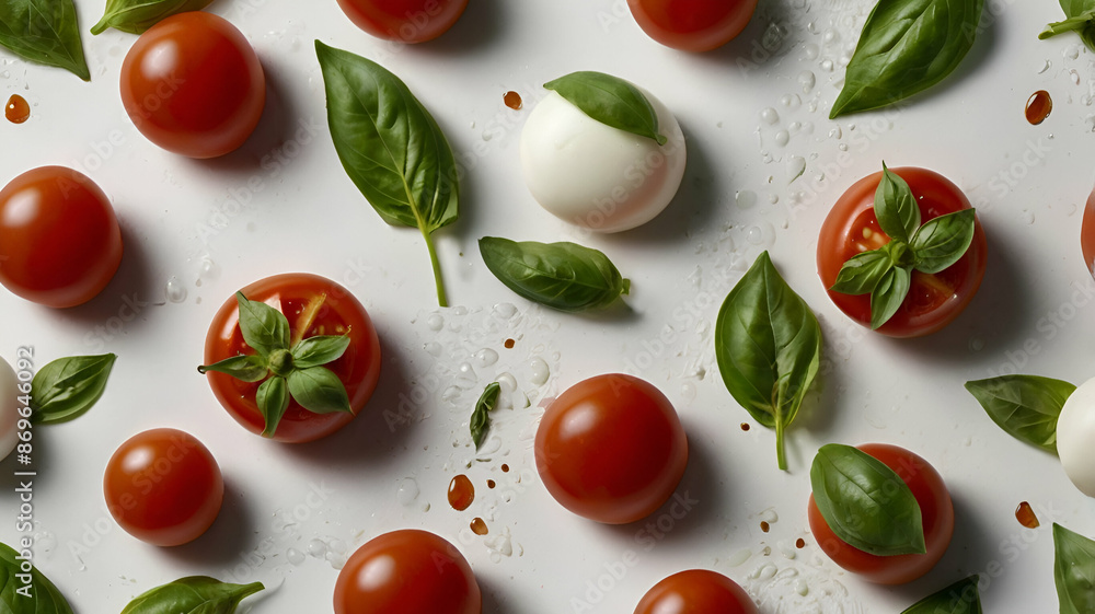 Caprese Salad on Product Shooting (white background) Caprese Salad on Product Shooting (white background)