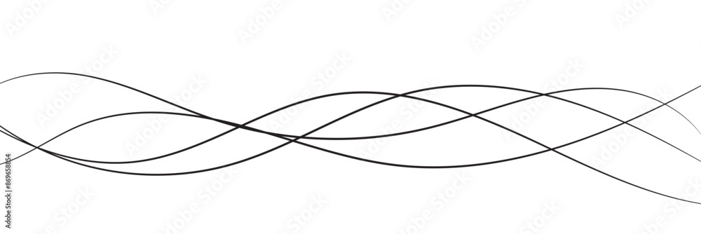 Thin line wavy background. Abstract black lines wave curve motion on white background vector. EPS 10. Thin line wavy background. Abstract black lines wave curve motion on white background vector. EPS 10.