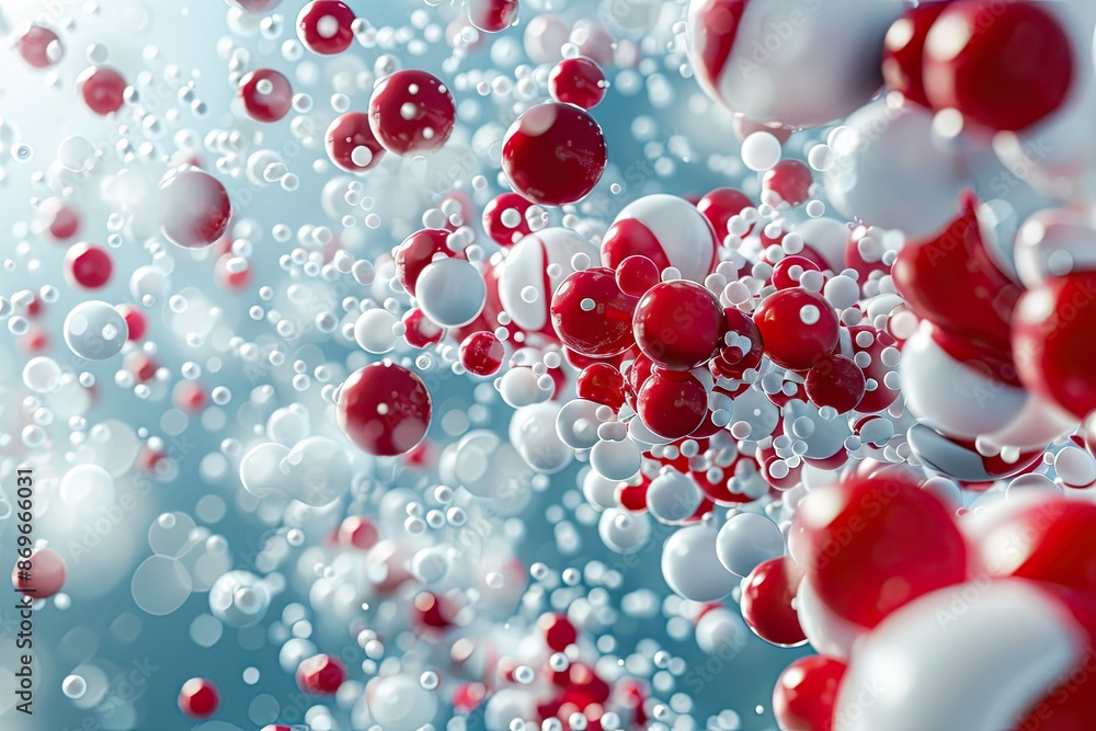 3d rendering of red and white cells flowing in the human veins 3d rendering of red and white cells flowing in the human veins