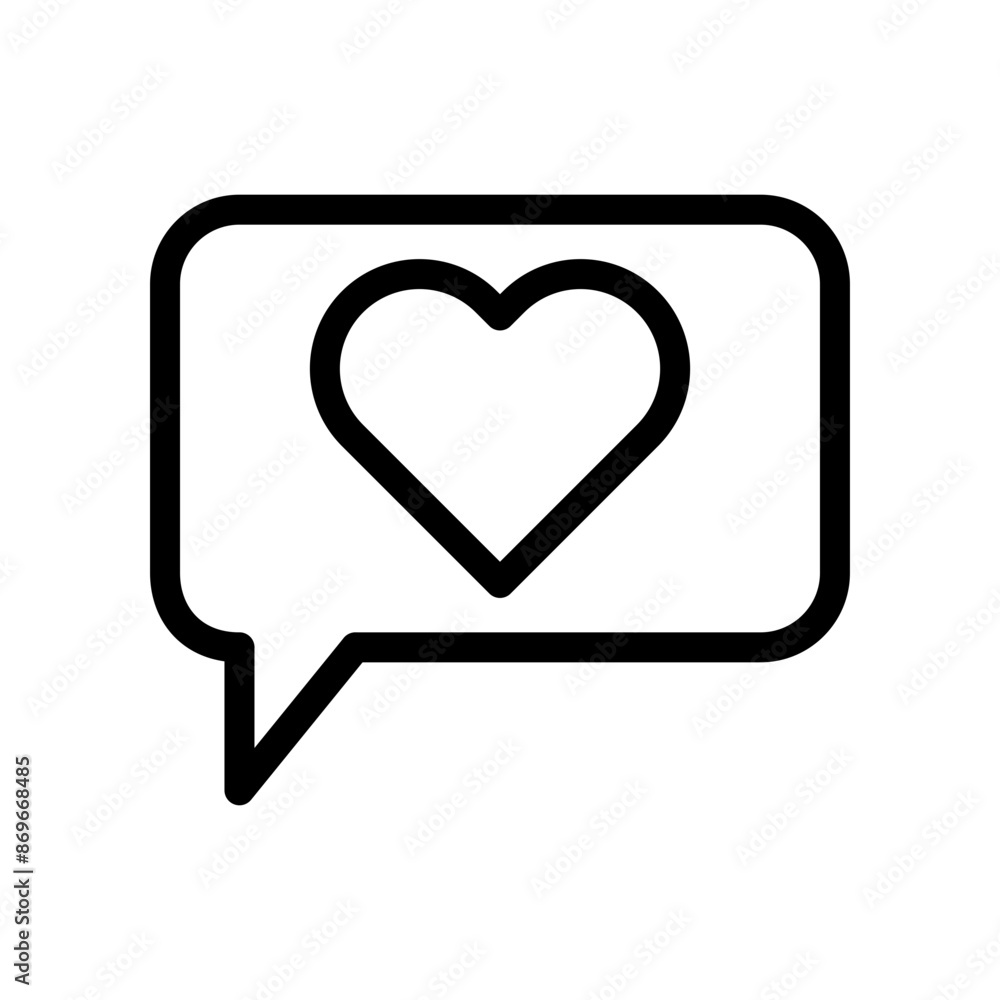 Comment icon linear logo mark in black and white Comment icon linear logo mark in black and white