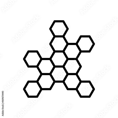 propolis icon linear logo mark in black and white