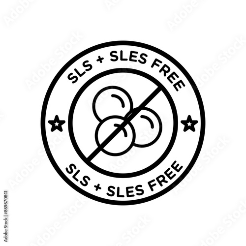 Sls, sles free icon linear logo mark in black and white