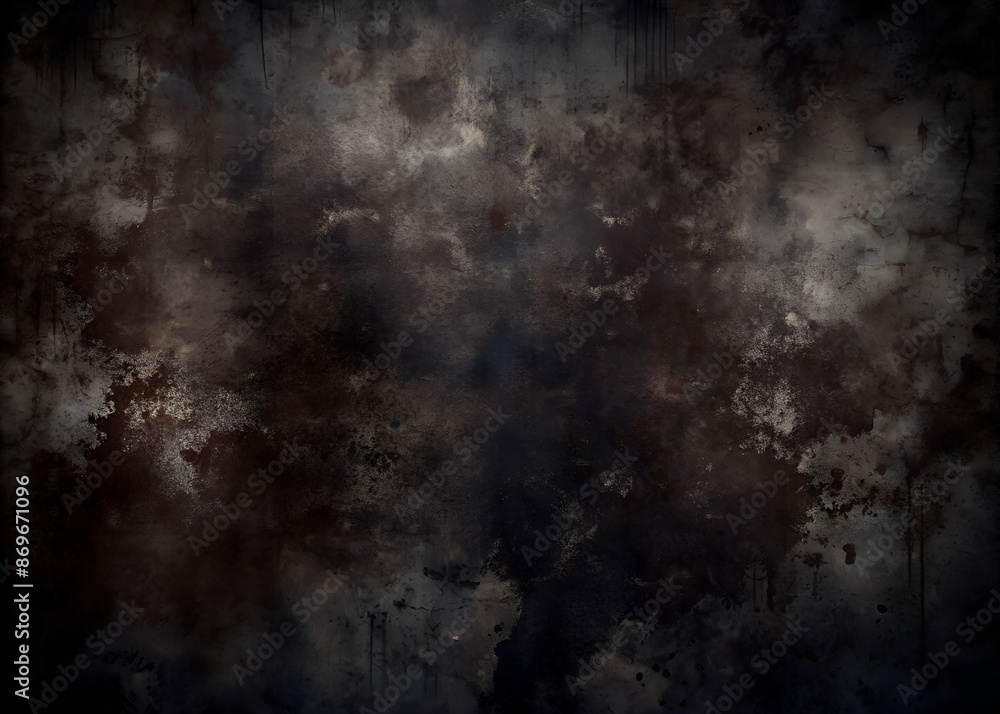 Grungy dark textured background with abstract splotches and stains, perfect for artistic design and dramatic visual effects. Grungy dark textured background with abstract splotches and stains, perfect for artistic design and dramatic visual effects.
