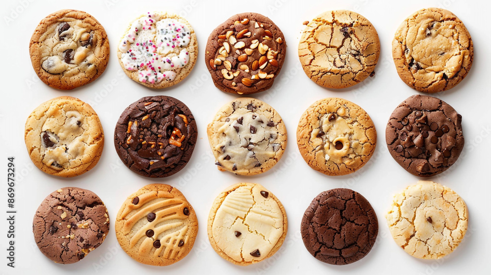 Oatmeal cookie or oat biscuit with raisins and nuts on white background. oatmeal cookie, oat biscuit, raisins, nuts, white background, oatmeal raisin cookie, homemade cookie, healthy snack, Oatmeal cookie or oat biscuit with raisins and nuts on white background. oatmeal cookie, oat biscuit, raisins, nuts, white background, oatmeal raisin cookie, homemade cookie, healthy snack,