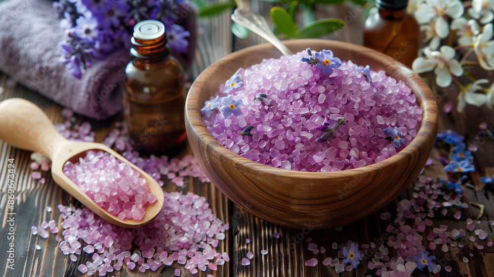 A moment of relaxation with bath salts and essential oils that soothe the symptoms of colds. Creating a tranquil spa atmosphere. A moment of relaxation with bath salts and essential oils that soothe the symptoms of colds. Creating a tranquil spa atmosphere.