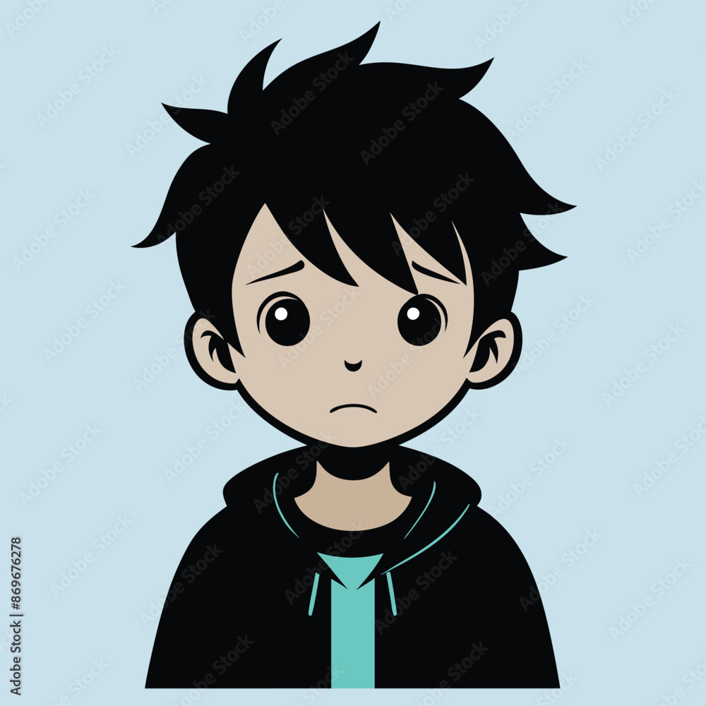A Boy Happy Mode Emoji Style. Sad kids avatars. Cute children smiling, boy girl in rounds vector set. Illustration girl and boy avatar, happy kids, child happiness. Boy Face Vector illustration. A Boy Happy Mode Emoji Style. Sad kids avatars. Cute children smiling, boy girl in rounds vector set. Illustration girl and boy avatar, happy kids, child happiness. Boy Face Vector illustration.