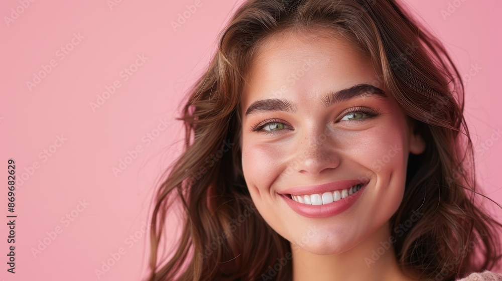 The smiling young woman The smiling young woman