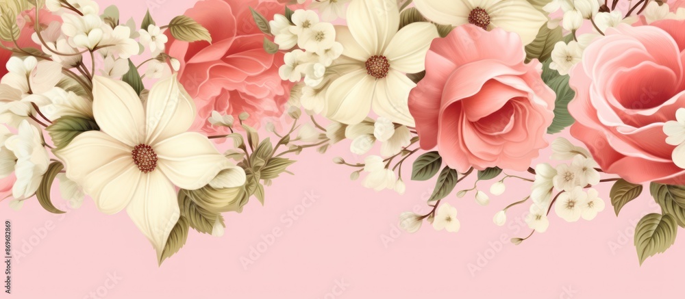 Floral Arrangement with Pastel Tones Floral Arrangement with Pastel Tones