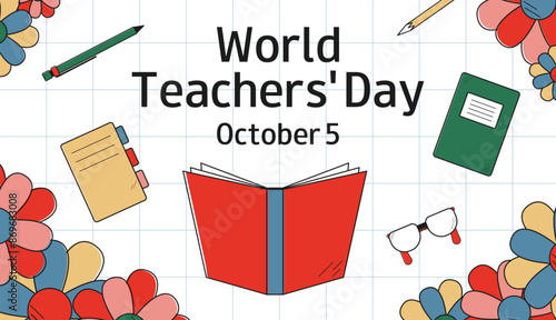 Foto World Teachers Day background