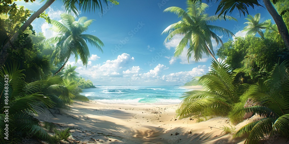 Fototapeta premium a tropical island