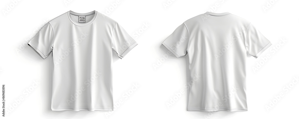 Empty Back and front white blank t-shirt background mockup. Empty Back and front white blank t-shirt background mockup.