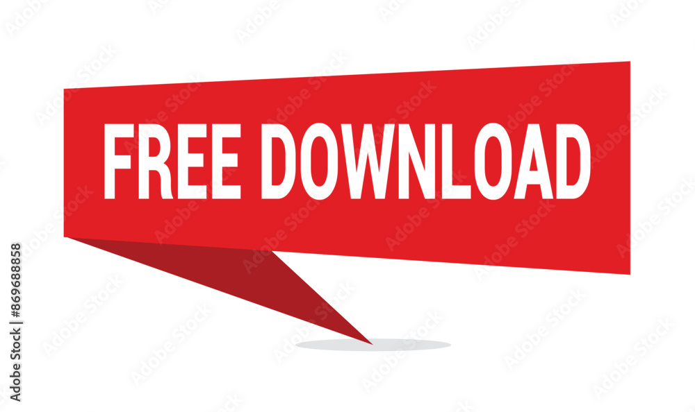 Modern Red Free Download Button Stock Vector | Adobe Stock Modern Red Free Download Button Stock Vector | Adobe Stock