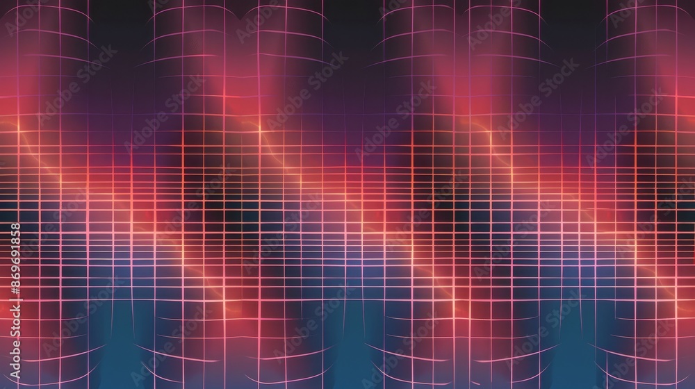 Fototapeta premium Grid and Line Patterns seamless, geometric design with a subtle gradient in the background