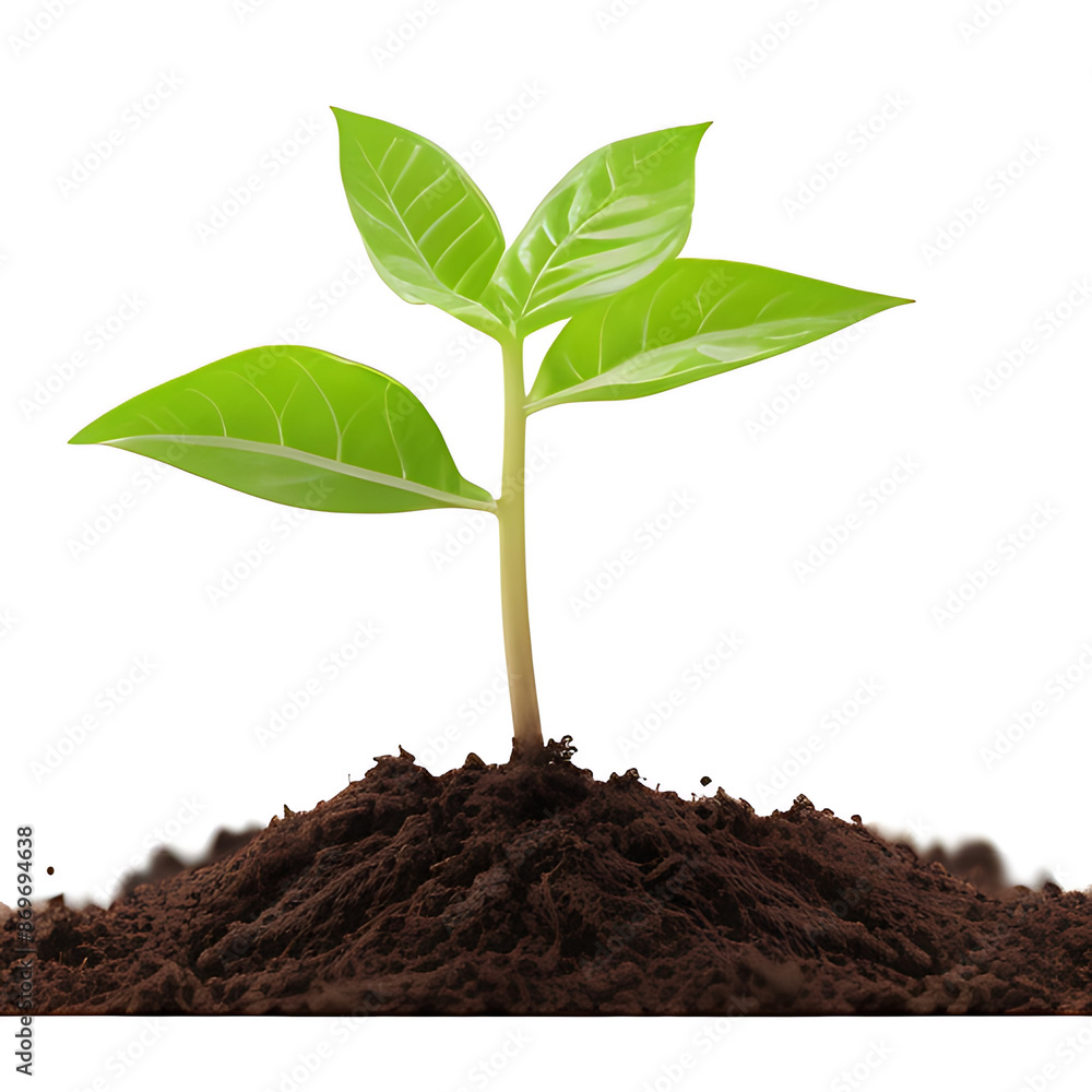 young plant growing from soil young plant growing from soil