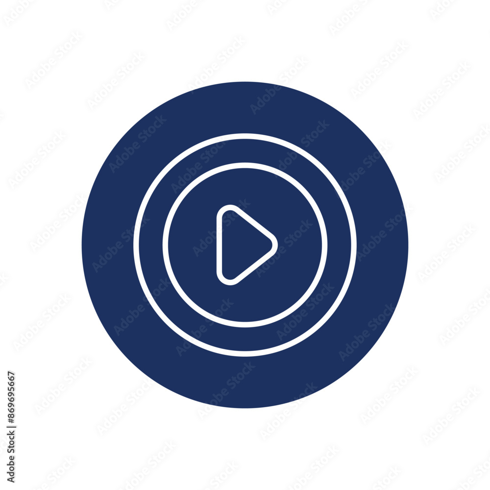 Play icons vector stock illustration. Play icons vector stock illustration.